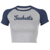 Angel Printed Short Sleeve Crop Top T Shirt Women Summer Clothes Cute Print T-shirt Ladie Streetwear Tee Shirt