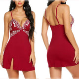 New Sexy Lingerie Sexy Print Lace Lace Back Hollow Slings Sleeping