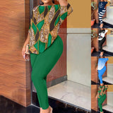 2025 Women's Two Sets Of Fashion Printed Trousers