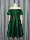 Women's Sexy Shoulder Dress Fashion Elegant Glids Body Dressing Party Evening Dress