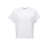White Casual T Shirt For Women O Neck Short Sleeve Loose Minimalist T Shirts Female 2021 Summer Fashion Clothes