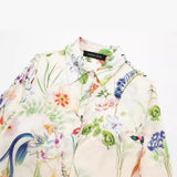Spring Floral Printed Satin Loose Shirt 2342162-Outfit