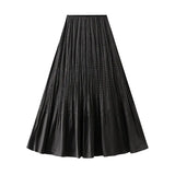 A-Word Half-Dress Woman 2025 Spring New High-End Temperament Pendant Fishtail 100-Folded Long Dress