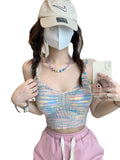 Girls Sling Women's Summer New Pure Desired Sexous Breast Color With Heart High-Rise Sleeveless