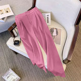 Suit Suit Pants Women Straight Loose 2025 New Spring And Autumn Leisure Wide Legs Commute Black