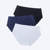3 pcs/lot ! Seamless Panties Women Solid Sexy Underwear Mid Waist Briefs M to