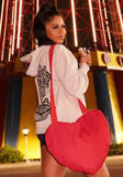 Solid Color Love Zipper Fashion Casual Diagonal Shoulder