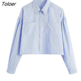 Women Simply Solid Color Double Pockets Patch Short Shirts Office Lady Long Sleeve Blouse Roupas Chic Chemise Tops