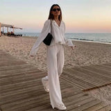 2 Piece Set Women Long Sleeve Tracksuit Sport Jogger Wear Femme Long Sleeve Loose Tops and Pants Spring Outfits 2023-Outfit