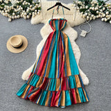 Vintage Hollow Crocheted Shoulder Sling Knitted Shirt Two Sets Of Women's