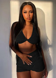 Sexy Halter Vest And Shorts Two Piece Short