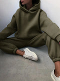 And Winter Women's Casual Fashion Thick Long-Sleeved Trousers Two