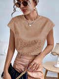 Women's Top 2025 Summer New Leopard-Print Jadar Shirt Casual Blouse Short