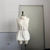Spring And Autumn New Temperament Trend Collar Buckle Jacket Short