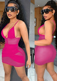 Sexy Straps See Through Bandage Mini