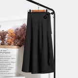 Women Tender Charm Daily Pure Chiffon Ulzzang Side-slit College Elegant Simple Clothing Summer Leisure Artistic