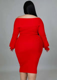 Plus Size Sweetheart Long Bodycon