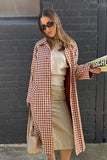 Autumn New Retro Art Single Buckle Collar Collar Long Wind