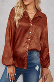 Print Collared Dropped Shoulder