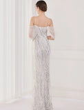 Sequin Strap Mermaid Long Evening