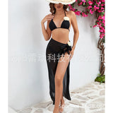 Three-Point Mini Bikini Low-Waist Sexy Strap Split Swimsuit Women 2025 New