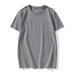 Summer New Men Solid T-Shirt Tops Fashion Brand Men O-Neck Short Sleeve Tee Shirt Slim Base Casual T Shirts