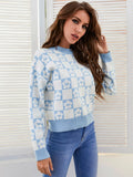 Ribbed Trim Crewneck