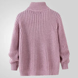 Men's Autumn And Winter Thick-Set Sweater Solid Color Thick Needle High-Neck Knitted Shirt