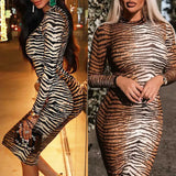 Bodycon Dress Evening Party Fall Winter Clothes 2024 Vintage Sexy Long Sleeve Dresses for Day and Night Party Night Club-Outfit