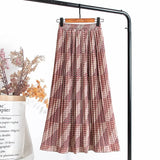 Summer Chiffon Beach Boho Maxi Women Skirt High Waist Floral Print Vintage Holiday Ruched Long Fashion Skirts