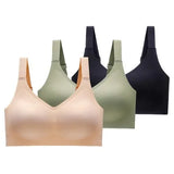 3pcs/set Sexy Seamless Bras For Women Wire Free Active