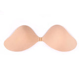 Seamless Strapless Bra Women's Super Push Up Bra Self-Adhesive Silicone Wedding Party Underwear A B C D E F Cup Fly