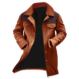 Autumn And Winter Men's Coat Velvet Jacket More Pocket Coat More