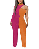 Spring And Summer New Women's Irregular Trousers Out-Shoulder Commuting
