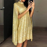 New Women's Ebay Small Collar Squint Dress