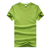 New Men Solid Color T Shirt Mens T-shirts Summer Skateboard Boy Tee Multi Color Casual Tops Simple
