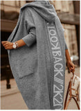 2025 Long Cardigan Hoodie Knitted Sweater Jacket Long