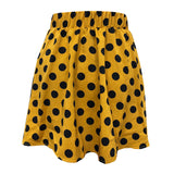 Toloer Summer Hot Wave Dot Mini Skirt Red Skirt-Outfit