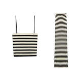 Autumn New Women's 28 Sets 08 Striped Slings Knitted Dress