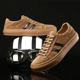 o'clock Autumn Men's Casual Genuine Leather Shoes Luxury Soft Anti-skid Breathable Sneakers Natural Skin Vulcanized