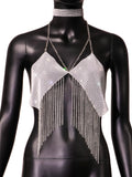 Toloer Type Sequins Slim Short Money Inside The Sling Type Anti-Light Black Small Vest