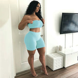 Leisure Sports, Fitness, Running, High Elasticity, Tight Body, Small Chest Shorts, Two-Piece Sets.-Outfit
