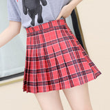 Skirt Women Summer Mini Skirt High Waist Pleated Skirts Black Gothic Sexy Students Clothes for Sweet Girls JK