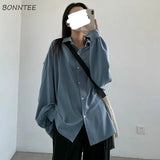 Women Shirts Spring Summer Sheer All-match Sunproof Long Sleeve Elegant Office Lady Womens Casual Daily Basic Soft