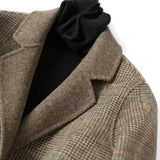 Premium Hand-stitched Wool Coat Women Double-sided Cashmere Jacket Spring Autumn Plaid Woolen Outwear Casual Tops