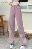 Women's Jeans New Spring Four Seasons Can Wear Casual Loose Retro High Waist Mopping Trousers Street Style Y2k