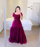 New Spring And Summer Women's Dress A Word Broken Shoulder Long Pure Fairy