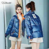 2021 New Women's Clothing Solid Cotton Parkas Short Women's Outwear Autumn Winter Jacket Coats Women Puffer
