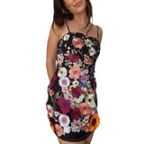 2025 New Temperament Elegant Three-Dimensional Flower Mesh Splicing Heavy Industry Embroidery Sling Skirt