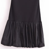 New Thread Splicing Design Bare-Back Slim Dress 0085311-Outfit